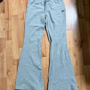 ALO Yoga Gray Flared sweatpants
